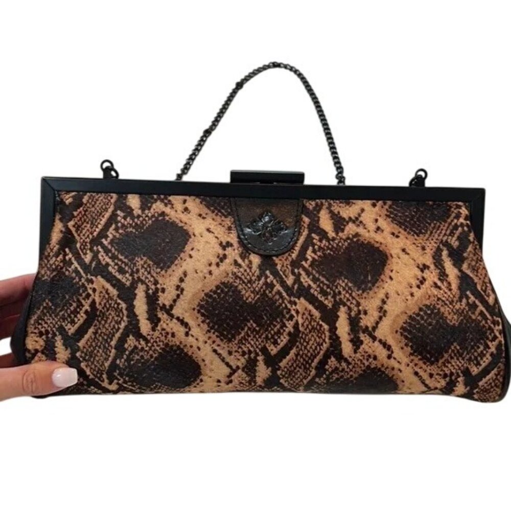 Patricia Nash Athena Python Embossed Calf Hair & … - image 2